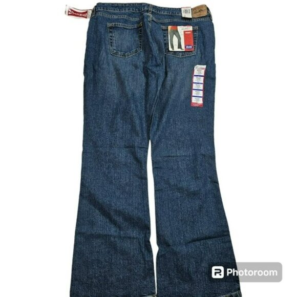 Levi's Signature Stretch Lowrise Bootcut Darkwash Denim Jeans in 18 NWT - Picture 5 of 7